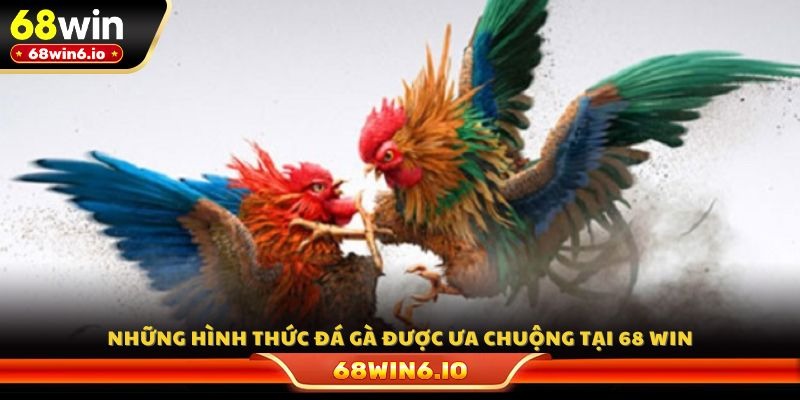 Những hình thức đá gà được ưa chuộng tại 68 WIN